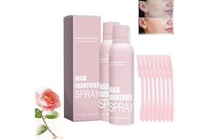 BAOPINLADY Hair Identifier Spray for Face Shaving,Hair Identifying Mist Spray for Dermaplaning,Dermaplaning Spray for All Skin and Hair Types with 4 Razors,Glycolic Acid