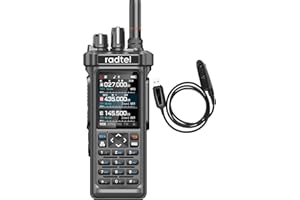 Radtel RT-950 10W Walkie Talkie a lungo raggio, radio a due vie manuale, ricezione AM/FM/CB/SW/MW/LW, GPS/APRS, programmazione wireless Bluetooth, NOAA, analizzatore di spettro (with programmazione)