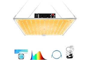 YAYZA! LED Grow Lampe, Pflanzenlampe Led Vollspektrum 100W für Growzelt, UV Grow Lampen Dimmbar 0%-100% Wachstumslampen, LM301B, 230V AC Pflanzenlicht für Zimmerpflanzen Gemüse und Blumen im Garten