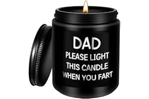WOMPOLLE Gifts for Dad from Daughter,Son-Fathers Day Gift, Funny Birthday Gift for Dad,Christmas Presents for Daddy Scented Candles Present Fathers Day
