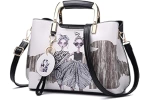 Nevenka Sac à main en cuir pour femme avec poignée sur le dessus, cabas, sac à bandoulière