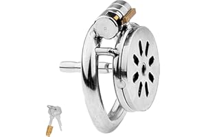 JPGeil Mini ultrakurz Keuschheitsgürtel für Herren Kleiner Keuschheitskäfig Male Peniskäfig Flachlüftung Cock Cage Mit Harnrö