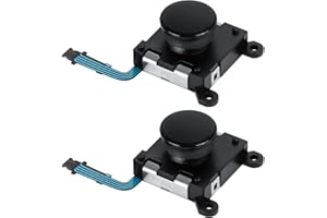 Ceozon Replacement 3D Analog Joystick Repair Accessories Compatible with PS Vita 2000, 2 Pack Black