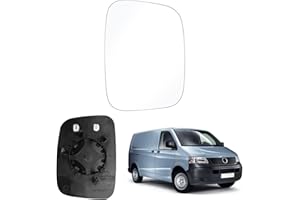 JUDANNA Mirror Glass Replacement for VW T5 Caddy, Wing Mirror Right Heated Replacement Mirror Glass Compatible with T5 2003-2009, Mirror Glass Compatible with Caddy 2004-2015 (Right)
