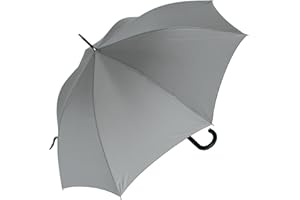 RS-VERSAND RS-Stockschirm groß stabil für Damen und Herren mit Automatik- grau