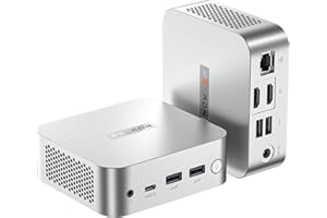 ‎PELADN PELADN WI-9 Mini PC mit Intel N150(bis zu 3.4Ghz),16GB DDR4 RAM 512GB PCIe SSD,Mini Desktop Computer Win11 Triple-Display 4K@60 Hz/Dual Band WiFi/BT4.2/RJ45/VESA für Home, Office & Schule