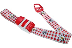 KIMETEC Profi-Stauschlauch - Venenstauer - Motiv Edelweiß kariert grau