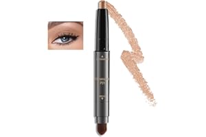 Boobeen Eyeshadow Pencil, kremowy cień do powiek w sztyfcie z pędzelkiem do blendowania, połyskujący i matowy cień do powiek w sztyfcie, wodoodporny i długotrwały