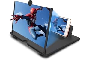 Yongheng 18 Inch Mobile Phone Magnification Screen, 3D Mobile Phone Screen Magnifier, HD Screen Magnifier for Smartphones, Suitable for All Smartphones for Watching Film Videos