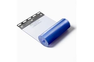 STRIP CURTAINS DIRECT PVC Strip Curtain Replacement – 2.5m Freezer/Polar Grade – Heavy Duty Clear Door Strips for Coldrooms, Chillers, Warehouses & Butchers – 200mm x 2mm Phthalate-Free PVC