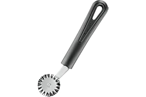 Westmark Roulette à Pâte/Roue à Découper Ondulée, ø 3,6 cm, longueur : 17,6 cm, Acier inoxydable/plastique, Gentle, Noir, 28322270