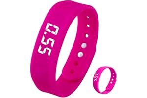 VEGOATY Collegamento per cellulare, contapassi, orologio senza Bluetooth, impermeabile, per fitness tracker, contapassi, contapassi, contapassi, calorie
