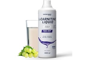 ‎ENERGYBODY Energybody L-Carnitine Liquid mit Zink, hochdosiert 100.000 mg/Liter, flüssig, mit Dosierbecher, Carnipure Qualität, 1000 ml, Traube Geschmack