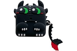 eglixu Etui na słuchawki z PCW do Xiaomi Redmi Buds 3 Pro i XiaoMi Redmi AirDots 3 Pro, śliczne 3D, śmieszne, kreskówkowe, fajny design, skóra, silikonowe etui z brelokiem (05)