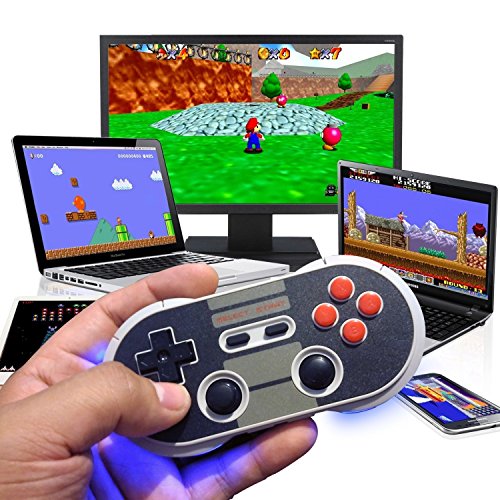 N30 PRO Controlador de juegos, YIKESHU 8 SNES NES Controlador inalÃ¡mbrico Bluetooth Controlador clÃ¡sico de juegos de Nintendo Android Windows macOS