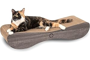 CanadianCat Company | XXL Satellite 2.0 Lounge | dunkelgrau | Kratzmöbel, Kratzbrett | Katzen Pappe +Katzenminze | ca. 76 x 24 x 15 cm