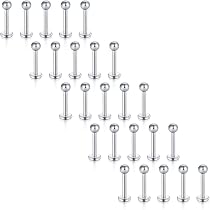 50 Aiguilles De Piercing Tailles Mixtes 14G-22G - Acier Inoxydable 316L - Pour Oreille, Nez, Etc.