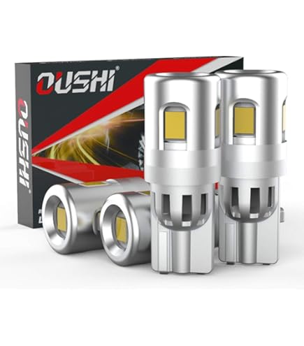 10 Lampade LED T10 W5W 4 SMD - Luce Di Posizione Interna Base Vetro Bianca CANBUS
