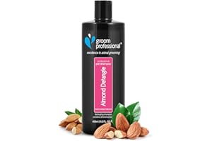 GROOM PROFESSIONAL Almond Detangle Hundeshampoo - Entwirrendes Shampoo für Hunde - Hundeshampoo Gegen Geruch - Beseitigt Verfilzungen & Verknotungen - Für Verfilzte & Verknotete Mäntel, 450ml