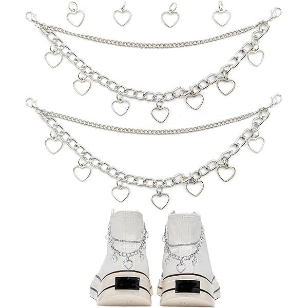 Gownsella 2 STKS Schoen Charms Ketting Schoenveter Kettingen Gownsella 2 STKS Schoen Charms Ketting Schoenveter Kettingen