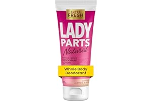 SUPER & FRESH CO. Lady Parts Natural Deodorant for Private Parts & Body - Aluminum Free Deodorant for Women - All Day Odor Control for Under Boobs, Inner Thigh, Armpits, & Skin Folds - Lightly Scented Jasmine Rose