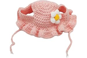 BNF Adorable Cat Hat Party Costume Accessory Winter Pet Hat for Cats Puppy Party Pink M Pet Supplies Dog Supplies Clothing & Shoes