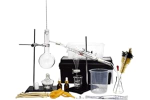 RAINBOW_ROAD New DIY Distillation Unit 500ml Lab Glassware Kit Chemistry Labware Set Refining Pure Dew Distilled Water