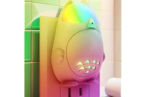 RAVETONE Night Light, LED Night Lights Plug in Wall with Dusk to Dawn, Night Light Kids with RGB 9 Colors, Dimmable 6 Lighting Modes for Girls Boys Bedroom Nursery Kitchen Hallway- 1 Pack