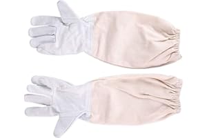 RXYNLL Gants d'apiculture Gants de Protection Enfants - Gants D'apiculture À Manches Longues Expérience De La Ferme Apicole pour Enfants Visite