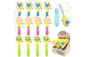SHENGOU Seifenblasen Mitgebsel Kinder,Spielzeug Garten Seifenblasen,12 PCS Seifenblasen Set Für Kinder,Seifenblasen Spielzeug Kinder,Mini Seifenblasen Set,Seifenblasen Party Set (Sandstrand)