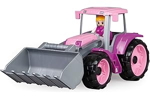LENA - Truxx Trattore Veicolo Giocattolo per 2+ Anni Bambini, Rosa/Lilla