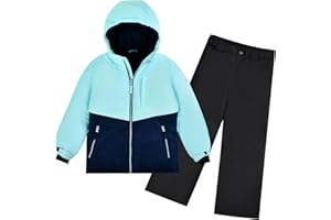 ODYSSEY-REFUGE LUNA Mädchen-Schneeanzug mit Kapuze Wasserabweisender Skianzug, winddichter Winteranzug