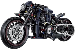 JUCYJULY Technik Motorrad Bausteine für Harley Night Luther, 623 Klemmbausteine Technik Supermotorrad Modellbausatz, MOC Rennen Motorrad Modell Bausatz Superbike Spielzeug Geschenk