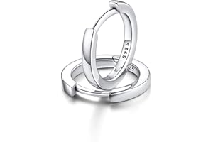 FaithHeart 925 Silber Ohrstecker für Damen Mädchen Kleine Knorpel Ohrringe Huggies Creolen Helix Piercings Silberohrringe 6mm bis 12mm auswählbar Ohrschmuck