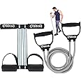 ODDISH; way to fitness Tummy Trimmer Double Spring with Comfertable Foam Grip handle and Toning Dual Resistance Tube combo Pack for man and women (TUMMY TRIMMER WITH TONING TUBE)