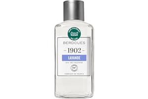 BERDOUES 1902 Eau de Cologne Lavande, Fraîche et Florale, Made in France, Sans colorant Parfum femme et homme, recharge 480ml