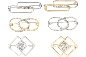 Qiwenr Jolies Broches en Perles, 20 Pièces Broche Flocon de Neige pour Femme