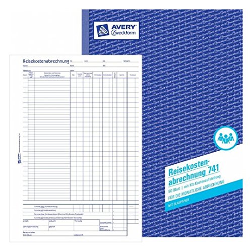 Preisvergleich Produktbild 10 x Avery Zweckform Formularbuch Reisekostenabrechnung A4