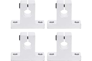 GAROSA SK10 Support de Rail Linéaire en Aluminium Haute Résistance pour Arbre 10mm 4 Pièces Précision Optique Fixation Solide pour Systèmes CNC et Industrie