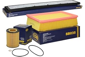 SCT Germany Inspektionspaket Wartungspaket Filterset 1 x Luftfilter 1 x Innenraumfilter mit Aktivkohle 1 x Ölfilter