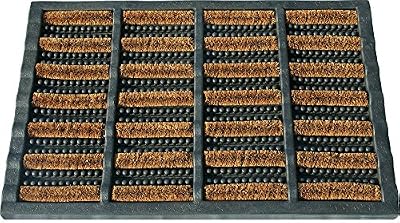 ID Mat 4060 Combimat Tapis Paillasson Fibre Coco/Acier Galvanisé/Caoutchouc Beige 60 x 40 x 2,29 cm