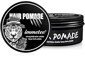 immetee Cera Capelli Uomo, Cera Lucida Capelli Uomo, Cera Per Capelli, Cera Per Capelli A Base D'Acqua, Facile Da Lavare (120g) (CHIARO)