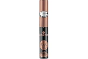 ‎ESSENCE COSMETICS essence cosmetics liquid ink eyeliner waterproof brown,Eye Liner,Pinselapplikator,wasserfest,Nr. 02 Ash brown,braun,definierend,langanhaltend,farbintensiv,wasserfest,vegan,ohne Parfüm (3ml)