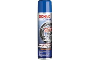 SONAX Xtreme Tire Gloss Spray – 400mL High-Performance Tire Shine for Long-Lasting Deep Black Wet-Look Finish – Protects Against Cracking, UV Damage & Fading – Easy Spray-On Formula for All Tire Types