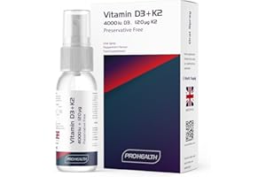 ProHealth Vitamin D3 4000 IU + K2 120 µg, Spray, 2-Month Supply