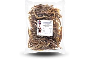 ‎MSDM Großschuppen Eidechsenfisch 1kg - Fisch Jerky I High Protein I Snacks I Trockenfisch Omega 3 I Beef Jerky , Trockenfleisch & Chips Alternative