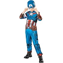 Costume Capitan America Endgame Bambini - Ufficiale Marvel Per Carnevale E Halloween
