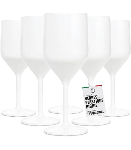 Bryna - Set De 6 Pices Verres Flute De 18 Cl En Polycarbonate Plastique