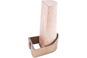 Bauster Scythe Ring for Scythe Tree + Wooden Wedge for Scythe Tree Scythe Lock without Screws Set Blade Ring for Grim Tree Made of Metal Scythe Holder Garden Scythe Wild Growth Scythe Attachment