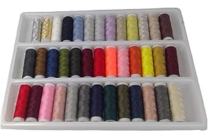 BORMAN Set de Hilos para Coser 56 Piezas, Juego de Hilo de Coser, 39 Colores – Kit de Hilos de Colores Surtidos para Costura a Mano – Ideal para Manualidades, Reparaciones y Proyectos de DIY